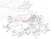 PIAGGIO MP3 530 HPE Exclusive E5+ (EU) Rear cover - Splash guard