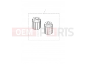 TRIUMPH Tiger 1200 GT Explorer Valve Cap Kit, Laser Etch