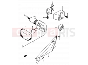 SUZUKI AP50 S (1995) (R/S/T) 21 - FRONT TURN LAMP (P22)