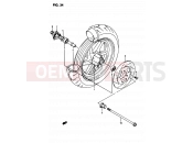 SUZUKI AP50 T (1996) (T/7/V) 34 - FRONT WHEEL