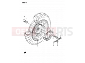 SUZUKI AP50 T (1996) (T/7/V) 41 - REAR WHEEL