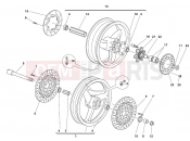 DUCATI Monster 1000 S FRONT AND REAR WHEELS
