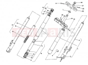 DUCATI 1995 Supersport 400 SS FRONT FORK » FRONT SUSPENSION