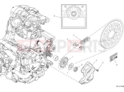 DUCATI 2025 Desert X Front sprocket & chain