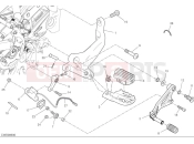 DUCATI Desert X Rally Left footrest