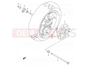 SUZUKI AY50 K1 (2001) Katana 41 - FRONT WHEEL (MODEL K1/K2/K3)