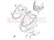 SUZUKI AY50 K2 (2002) Katana 30A - FRONT LEG SHIELD (MODEL K2)