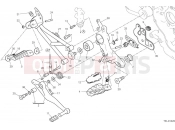 DUCATI 2025 Hypermotard 950 Right footrests