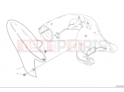 DUCATI 2025 Hypermotard 950 SP Rear mudguard