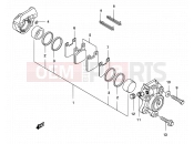 SUZUKI AY50S K4 (2004) Katana 42 - FRONT CALIPER (AJP)