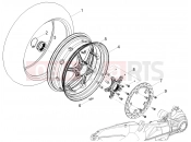 Rear wheel - Motoguzzi V100 Mandello E5 (EU) 2022