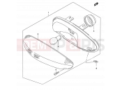 SUZUKI AY50W K3 (2003) Katana 22 - REAR COMBINATION LAMP