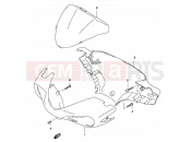 SUZUKI AY50WS K3 (2003) Katana 35C - HANDLE COVER (MODEL AY50 K1)