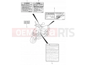 SUZUKI AY50WS K3 (2003) Katana 38A - LABEL (MODEL K3/K4)