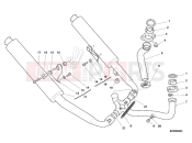DUCATI 1999 Sporttouring ST2 EXHAUST SYSTEM