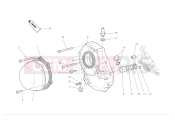DUCATI Hypermotard 1100 S Clutch-side crankcase cover