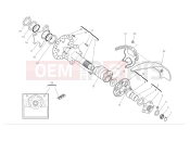 DUCATI Hypermotard 1100 S Rear wheel axle