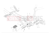 DUCATI Hypermotard 1100 S R.h. footrests