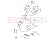 SUZUKI DF125E X (1999) 30 - FUEL TANK (MODEL X)