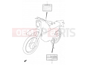 SUZUKI DF125E X (1999) 38 - LABEL