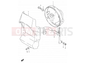 SUZUKI DF125E X (1999) 33 - HEADLAMP COVER
