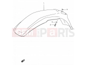 SUZUKI DF125E Y (2000) 34 - FRONT FENDER