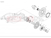 DUCATI 2025 Multistrada V4 RS Rear wheel spindle