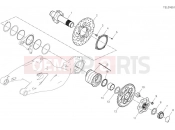 DUCATI 2025 Diavel V4 Rear wheel spindle
