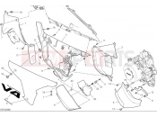 DUCATI Multistrada V4 Frame cover, right