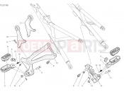 DUCATI 2025 Multistrada V4 Rally Footrest, rear