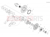 DUCATI 2019  Diavel 1260 REAR WHEEL SPINDLE