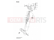 SUZUKI DL1000 K9 (2009) V-Strom (E03,E28,E33) 56 - STEERING STEM