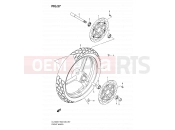 SUZUKI DL1000 K9 (2009) V-Strom (E03,E28,E33) 57 - FRONT WHEEL