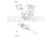 SUZUKI DL1000 K9 (2009) V-Strom (E03,E28,E33) 64 - REAR WHEEL