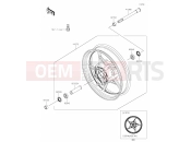 KAWASAKI NINJA 650 (EX650STFAN) 39 Front Hub
