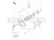 KAWASAKI NINJA 1100SX (ZX1100HTFNN) 12 Gear Change Drum/Shift Fork(s)