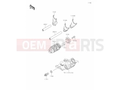 KAWASAKI MEGURO S1 (BJ230BSFNN) 10 Gear Change Drum/Shift Fork(s)