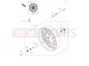 KAWASAKI Z650RS (ER650RSFBB) 39 Front Hub
