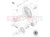KAWASAKI Z650RS (ER650RSFBB) 40 Rear Hub