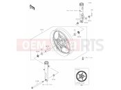 KAWASAKI NINJA 500 SE (EX500JSFAN) 39 Front Hub