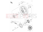 KAWASAKI NINJA 500 SE (EX500JSFAN) 40 Rear Hub
