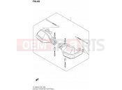 SUZUKI DL1000A L4 (2014) V-Strom (E21) 69 - KNUCKLE COVER SET (OPTIONAL)