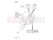 SUZUKI DL650 K7 (2007) V-Strom (E02,E19,E24) 52 - LABEL (MODEL K7)