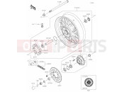 KAWASAKI Z650RS (ER650MPFAN) 40 Rear Hub