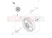 KAWASAKI Z650 (ER650NPFAN) 39 Front Hub