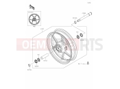 KAWASAKI VERSYS 1000 (KLZ1000CPSNN) 38 Front Hub