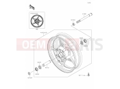KAWASAKI Z900 70kW (ZR900PPFNN) 38 Front Hub