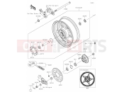KAWASAKI Z900 70kW (ZR900PPFNN) 39 Rear Hub
