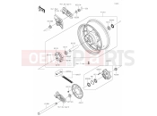KAWASAKI ZZR1400 (ZX1400JPFNN) 40 Rear Hub