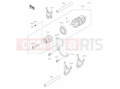 KAWASAKI W800 (EJ800ENFNB) 12 Gear Change Drum/Shift Fork(s)